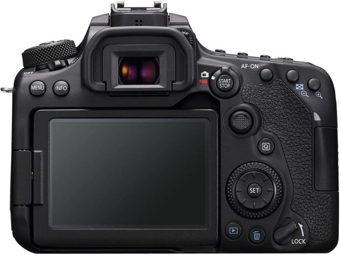 Canon 90D DLSR Camera backview